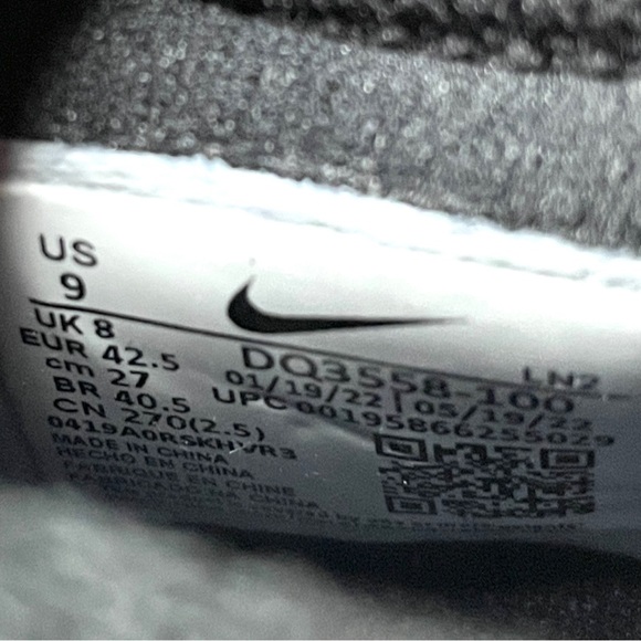 Nike Vapor Edge Elite 360 Flyknit Football Cleats Size 9 White Silver DQ3558-100 - Picture 7 of 7